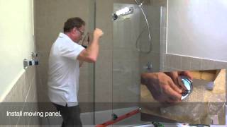 Shower Door Installation 1 [upl. by Salbu456]