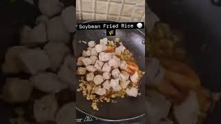 Soybean Fried Rice Recipe 🤤youtubeshorts kitchentips foodlover viralvideo [upl. by Attenaj]