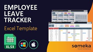 Employee Leave Tracker amp Vacation Planner  Manage Staff Holidays Easily in Excel [upl. by Airdnola]