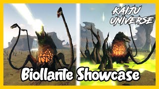 SHOWCASE DO NOVO REMODEL DA BIOLLANTE  Kaiju Universe [upl. by Yrelav]