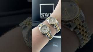 Rolex Lady Datejust Steel Yellow Gold Silver Dial Watches Review  SwissWatchExpo [upl. by Pallas]