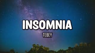 Tebey  Insomnia Lyrics [upl. by Bolme]