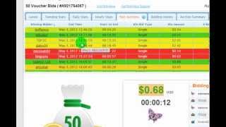 Demonstration Video  Winning on Quibids with BidNinja Analytics [upl. by Dickenson]