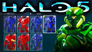 HALO 5  ALL CUSTOMIZATION OPTIONS  ARMOR SKINS WEAPONS EMBLEMS MORE [upl. by Gehlbach]