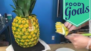 How to Make a Giant Pineapple Cake  Food Network [upl. by Mroz]