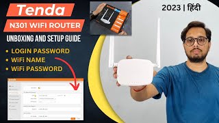 Tenda N301 Wireless Router WiFi Name amp Password Change  Complete Video  2023  Hindi [upl. by Massarelli719]