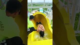 Fun at the water park 💦😲trampoline Assument waterpark viralvideo shorts [upl. by Ahsienak901]