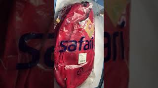 Safari 15 litre bag unboxingRed colour Safari bag unboxingBest gym bag under 500 unboxing 👝👝 [upl. by Clay]