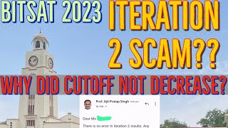 BITSAT Iteration 2 Cutoffs  Is it a glitch  Truth Explained  BITS Pilani [upl. by Stedmann977]