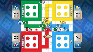 ludo game in 4 players l ludo king 4 players l ludo gameplay [upl. by Retsila567]