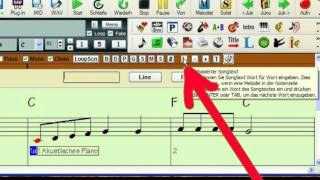 Band in a Box Tutorial Notebased Lyrics 2 Text zu den Noten für Beamerprojektion [upl. by Rourke]