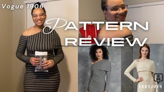 Pattern Review  A Beginner Friendly Vogue Pattern V1906 [upl. by Harlamert]