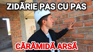 92 Zidirea peretilor din caramida de jos pana sus casapasiva passivehouse [upl. by Amalita414]