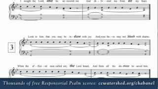 19th Sunday in Ordinary Time Year B • Free Responsorial Psalms • Organist Score [upl. by Eissel]