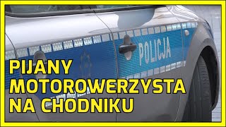 GŁOGÓW Pijany motorowerzysta jechał chodnikiem [upl. by Kcajyllib]