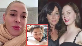 Rose McGowan Cries Uncontrollably As She Mourns Her sister Shannen Dohertys passing [upl. by Mahala976]