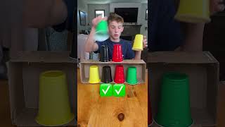 Level 1 To Level 5 Cup Matching 😃 challenge familygamechallenge funny [upl. by Tranquada]