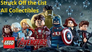 LEGO Marvels Avengers  Struck Off the List  All Collectibles [upl. by Alvin]