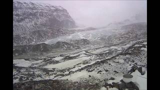 Virkisjökull Glacier margin timelapse from Automated Weather Station 1 [upl. by Mercorr]