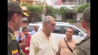 William Dau nuevo alcalde de Cartagena se presentó ante la Policía para cumplir arresto [upl. by Ahsikin]