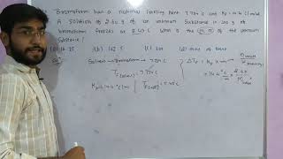 Bromoform has a normal freezing point 7754°C and Kf  144°Cm if solution of 260g of an unknown [upl. by Brittney]