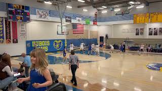 Dubois High School Girls Basketball vs Arvada [upl. by Laehcim]