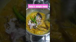 Todays simple menu food cooking shortsfeed recipe lunch shorts shortvideo ytstudio viral [upl. by Sheply608]