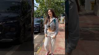 Giorgia Andriani Snapped At Gym In Bandra bollywood shudhmanoranjan [upl. by Kery]