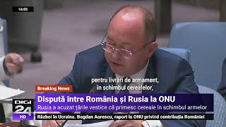 Schimb de replici între Bogdan Aurescu și reprezentantul Rusiei la ONU [upl. by Ydrah573]