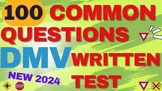 TOP 100 COMMON QUESTION OF US DMV 2024 DMV DMVPracticeTest [upl. by On829]