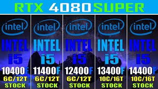 INTEL i5 10400F vs INTEL i5 11400F vs INTEL i5 12400F vs INTEL i5 13400F vs INTEL i5 14400F [upl. by Pope139]