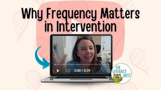 Why Frequency Matters In Intervention  Emily Gibbons  The Literacy Nest [upl. by Anerok]