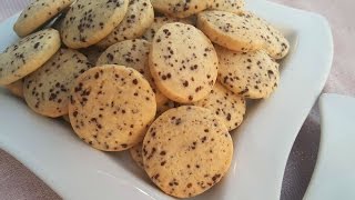 صابلي كوكيز سهل جدا بنكهة جوز الهند SABLÉ COOKIES SAVEUR NOIR DE COCO [upl. by Breanne]