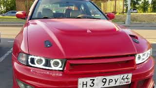 Mitsubishi Galant VIII фары тюнинг от works garage обзор 2 [upl. by Lemmy]