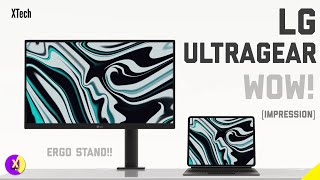 LG 27” Ultragear Monitor with ERGO stand  Its a fantastic Productivity monitor [upl. by Nuarb]