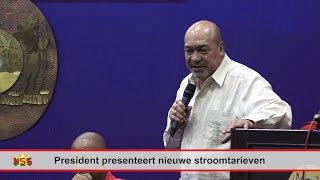 President presenteert nieuwe stroomtarieven [upl. by Nerahs]