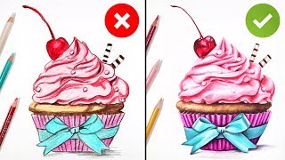 DOS amp DONTS How to Draw with Colored Pencils [upl. by Olbap582]