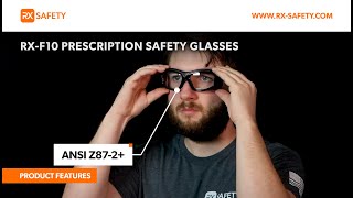 Prescription Safety Glasses RXF10  ANSI Z87  RX Safety [upl. by Olwen]