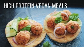 High Protein Vegan Meal Ideas  Healthy  Easy [upl. by Aittam50]