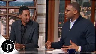 2019 NBA AllStar Game Draft Scottie Pippen and Tracy McGrady pick their starters  The Jump [upl. by Eizdnil]