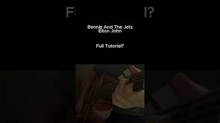 Bennie And The Jets  Elton John  RIFF GUITAR TUTORIAL  guitarcover guitartutorial acoustic [upl. by Ynehpets]