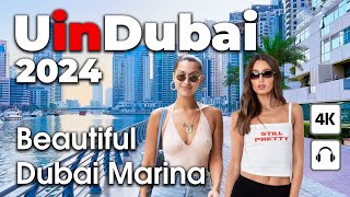 Dubai Live 247 🇦🇪 Beatiful Dubai Marina  4K  Walking Tour [upl. by Teak]