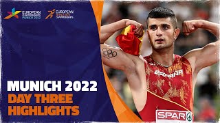 Day Three Highlights  European Athletics Championships  Munich 2022 [upl. by Alegna]