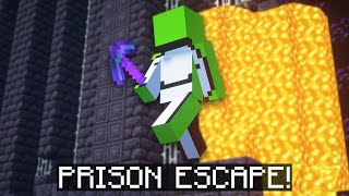 Dream Escapes Prison on the Dream SMP [upl. by Eigroeg]