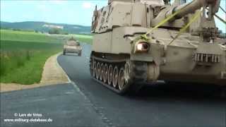 2014  Combined Resolve II  M1 Abrams M109 Paladin M88A2 Hercules  JMRC Hohenfels [upl. by Deadman]