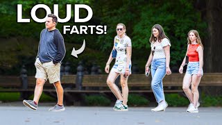 FUNNY Fart Prank in NYC EarthShattering Farts [upl. by Ybok206]