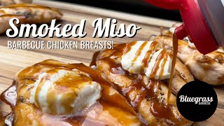 Perfect Smoked Chicken Breast with Bachan Miso Japanese BBQ Sauce  Traeger Smoker Recipe [upl. by Ettenuj]