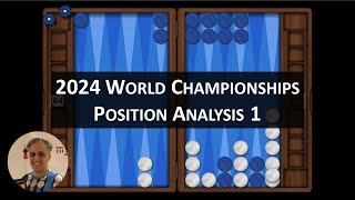 2024 World Championship Backgammon Position Analysis 1 [upl. by Banky48]