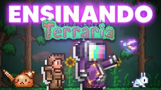 ENSINANDO COMO COMEÇAR NO TERRARIA PARA UMA INICIANTE  Guia De Progressão para Iniciantes [upl. by Koenraad]