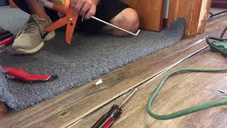 How to Remove Carpet and Install Vinyl Flooring  Duralux Luxury Vinyl Plank LVP over Concrete [upl. by Ahsat]